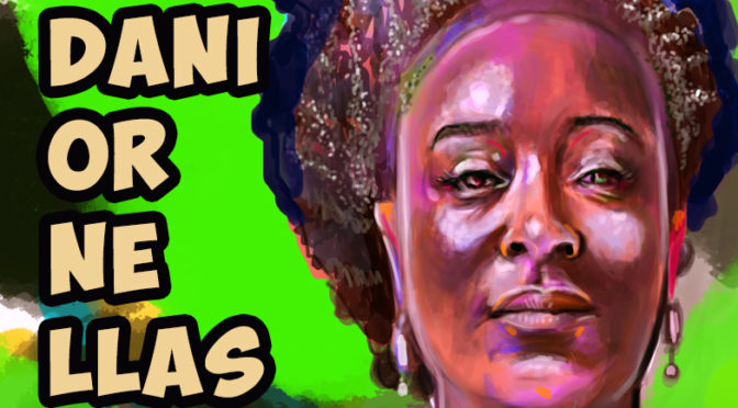 Pintando a atriz dani ornellas de Nos tempos do imperador